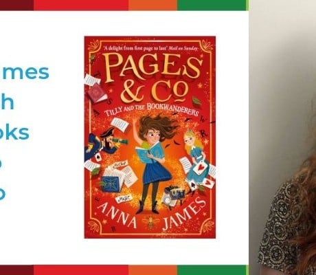 Image of author Anna James and her book Pages & Co